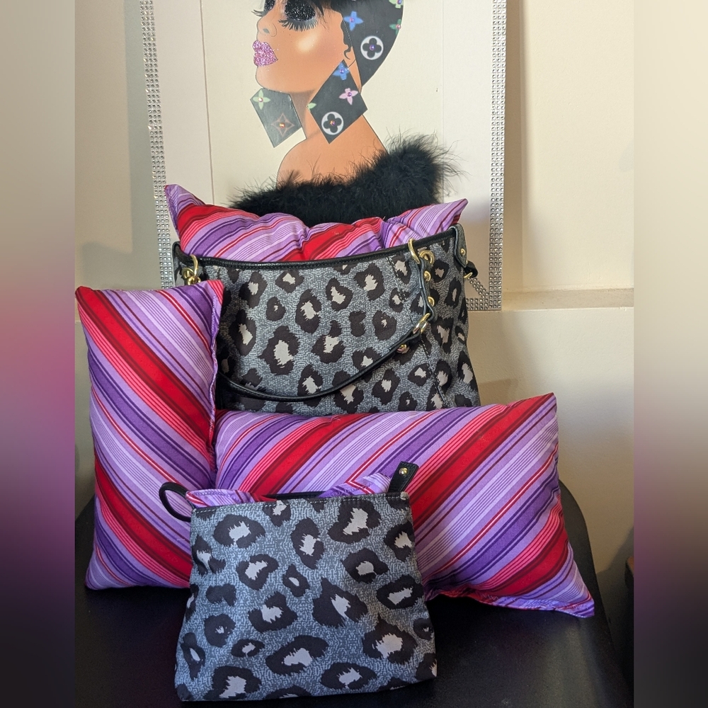Purse Pillows Decorative Custom Handmade Set Of 4  Pillows